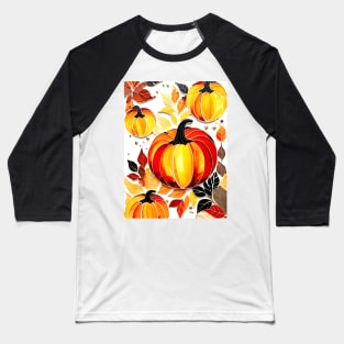 Terracotta Cornucopia Pumpkins Baseball T-Shirt